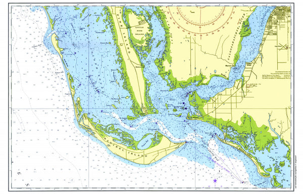 Sanibel / Captiva Chart Placemats, set of 4 – My Signal Flags