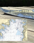 Fairhaven-Sconticut,  MA Nautical Chart Quick Dry Towel