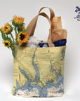 Dartmouth - Westport MA Nautical Chart Tote