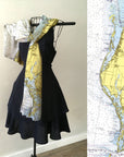 St. Pete Beach, Clearwater, FL  Nautical Chart Scarf