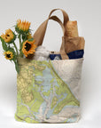 Plymouth, Duxbury Harbors MA Nautical Chart Tote