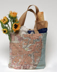 Southern Racine topo Map Tote