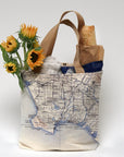 San Pedro  CA antique map Tote