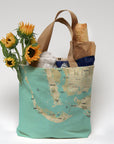 Sanibel & Captiva Florida Modern Wave (Less Detail) Tote