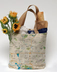 Akron Ohio Hometown Map Tote