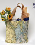 Milbridge ME Nautical Chart Tote