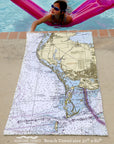 St. Petersburg / Tampa Chart Quick Dry Towel