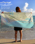Emerald Isle Modern wave Quick Dry Towel