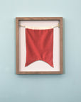 "B" Nautical Flag in Glass-Free Shadow Box Frame