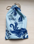 Boothbay Harbor, ME Modern Wave (Less Detail) Quick Dry Towel