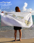 Hawaiian Islands - the whole chain Quick Dry Towel