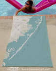 Long Beach Island, NJ Sea Glass (NO LABELS) Quick Dry Towel