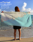 Fire Island NY Modern Wave Quick Dry Towel