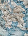 Lake Winnipesaukee, NH Vintage Topo Map Scarf