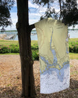 Westport MA, Nautical Chart Quick Dry Towel