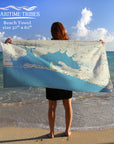 Destin to Inlet Beach Charted Territory Quick Dry Towel