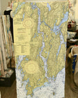 Bath to Cape Small Nautical Chart Quick Dry Towel