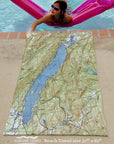 Hewitt NJ Vintage Topo Map Quick Dry Towel