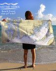 Buzzards Bay Nautical Chart Quick Dry Towel