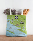 Ocean Springs, MS Illustrated Map Tote