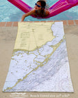 Key Largo FL Chart Quick Dry Towel