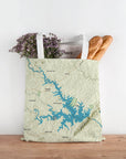 Smith Mountain Lake, VA Charted Territory Map Tote