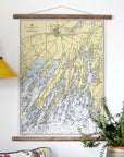 Casco Bay (Eastern Part), ME Nautical Chart Scroll