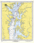 Annapolis, Chesapeake Bay - Chesapeake Bay - Entire Bay nautical chart compilation Scroll