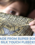 Boston South End Sea Glass Map Blanket