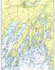 Casco Bay (Eastern Part), ME Nautical Chart Scroll