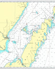 Door County Peninsula WI Nautical Chart Placemats, set of 4
