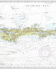 Marathon Key, FL Nautical Chart Placemats, set of 4