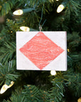 "F" Flag Vintage Ornament - mysignalflags