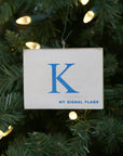 "K" Flag Vintage Ornament - mysignalflags