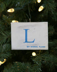 "L" Flag Vintage Ornament - mysignalflags