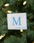 "M" Flag Vintage Ornament - mysignalflags