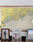 Monhegan Island to Cape Elizabeth, ME Nautical Chart Scroll