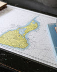 Biddeford Pool, Maine Nautical Chart Placemats, set of 4