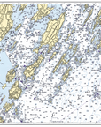 Casco Bay , ME Nautical Chart Placemats, set of 4