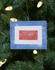 "W" Flag Vintage Ornament - mysignalflags