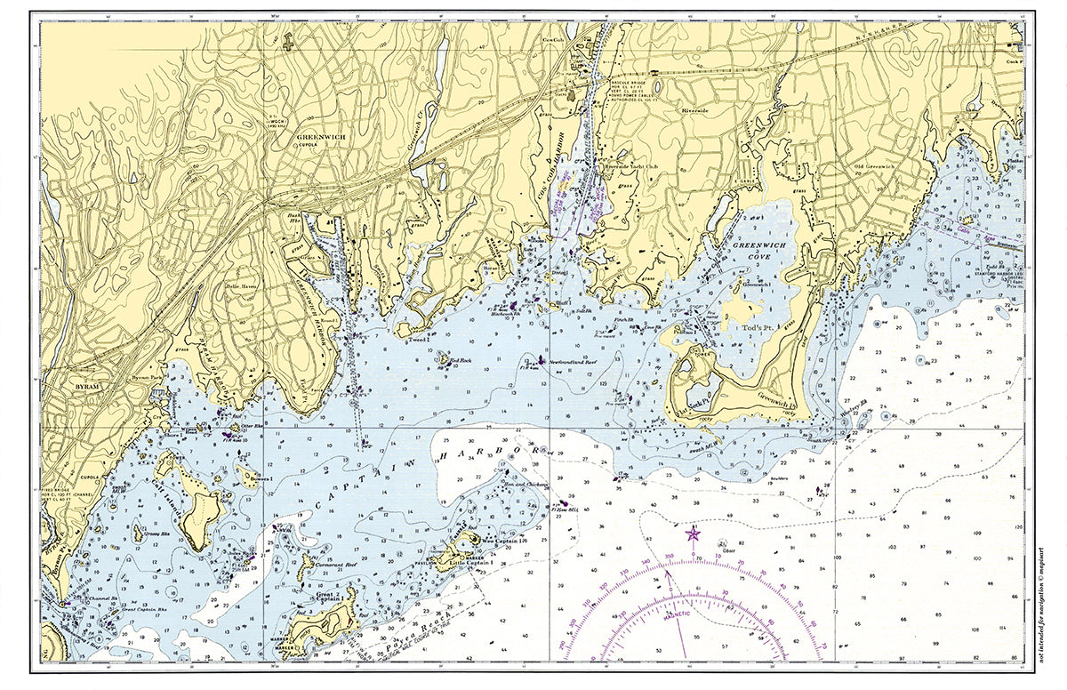 Alexandria Bay Nautical Chart Placemats, set of 4