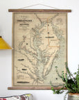 Antique_Map_Cheapeake_Bay Scroll