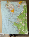 St. Petersburg / Tampa Chart, FL. Topo Map Blanket